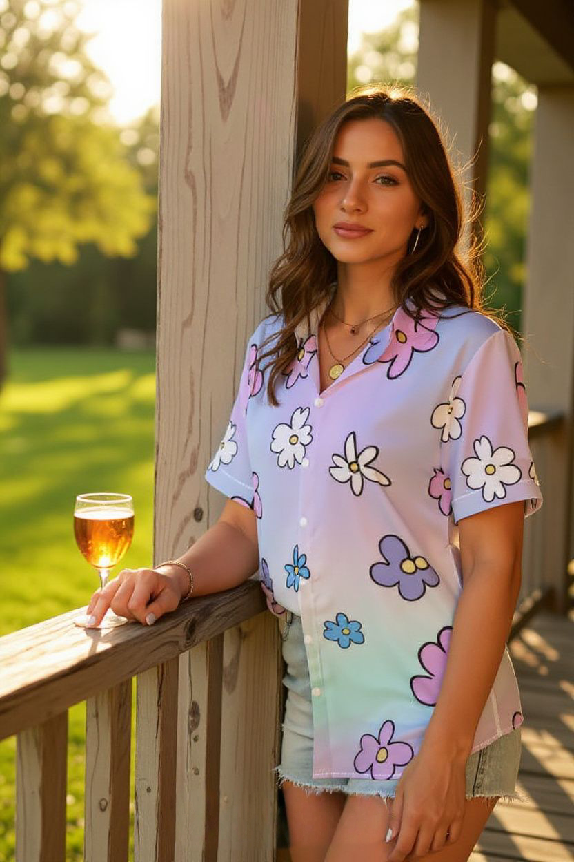 Bloom Bae Button-Up Shirt