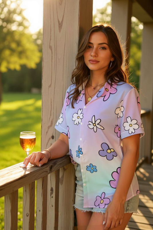 Bloom Bae Button-Up Shirt
