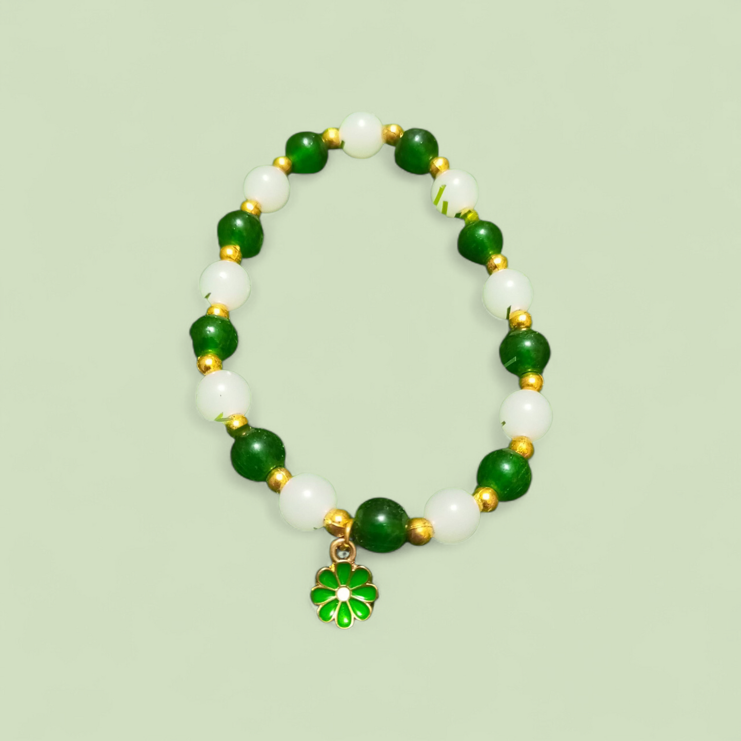 Sun Flower Bracelet - Green Edition