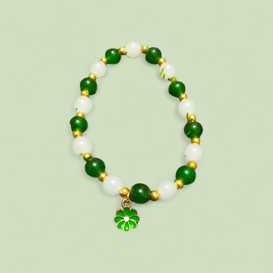 Sun Flower Bracelet - Green Edition