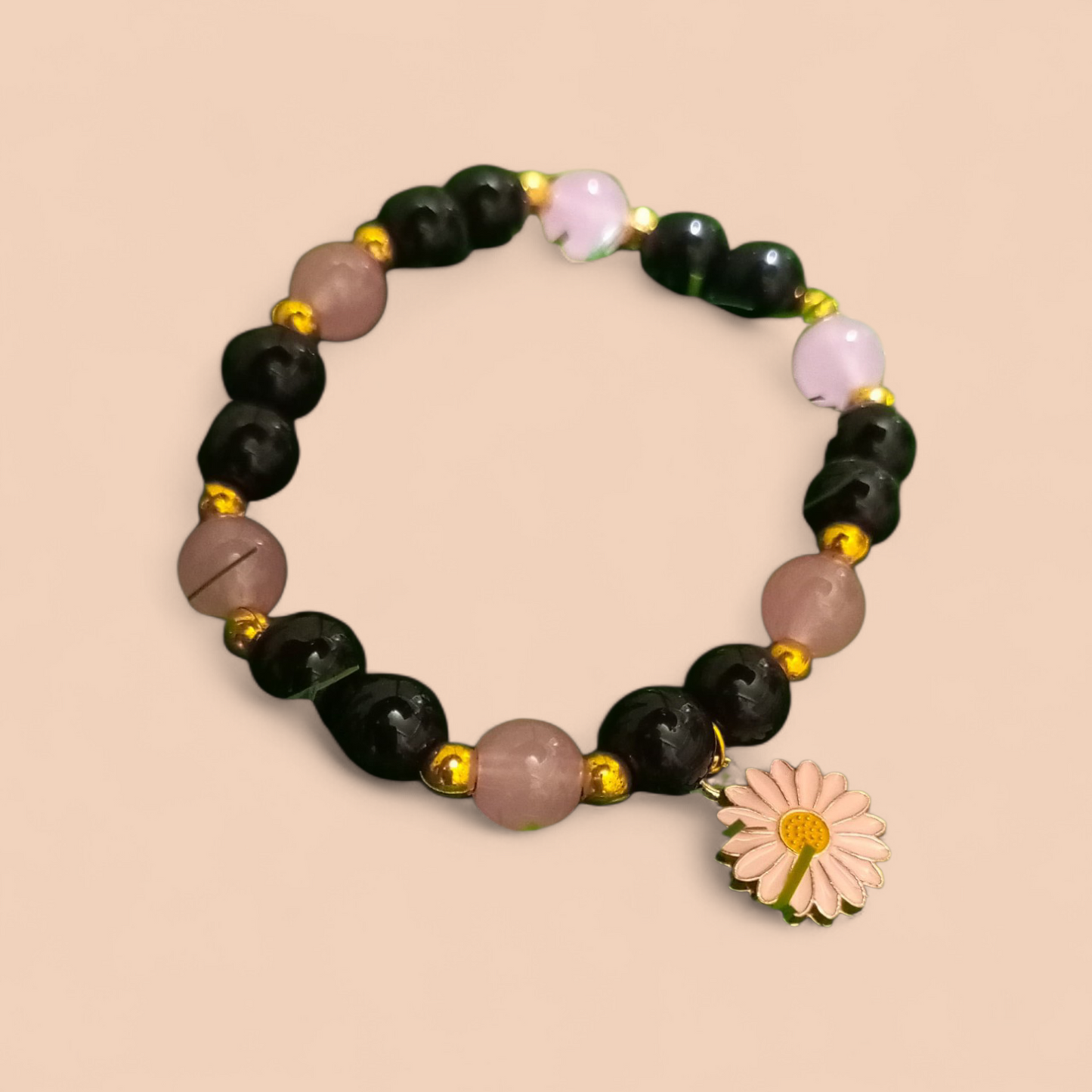 Sun Flower Bracelet - Brown Edition