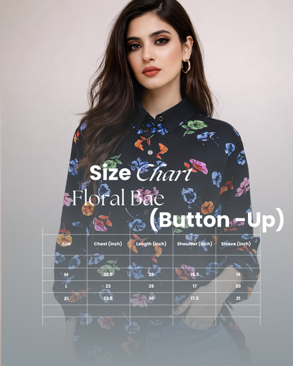 Floral Bae - ButtonDown Shirt