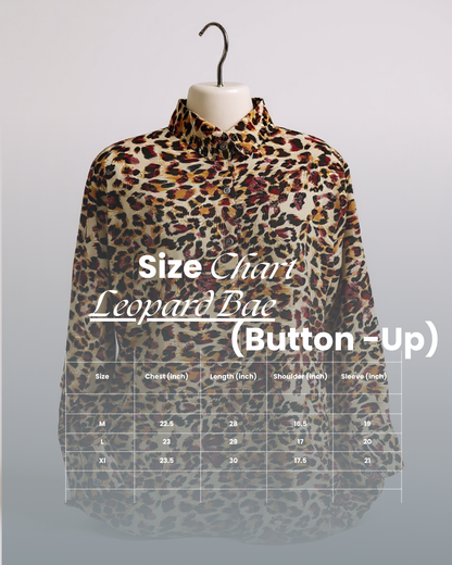 Leopard Bae - ButtonDown Shirt