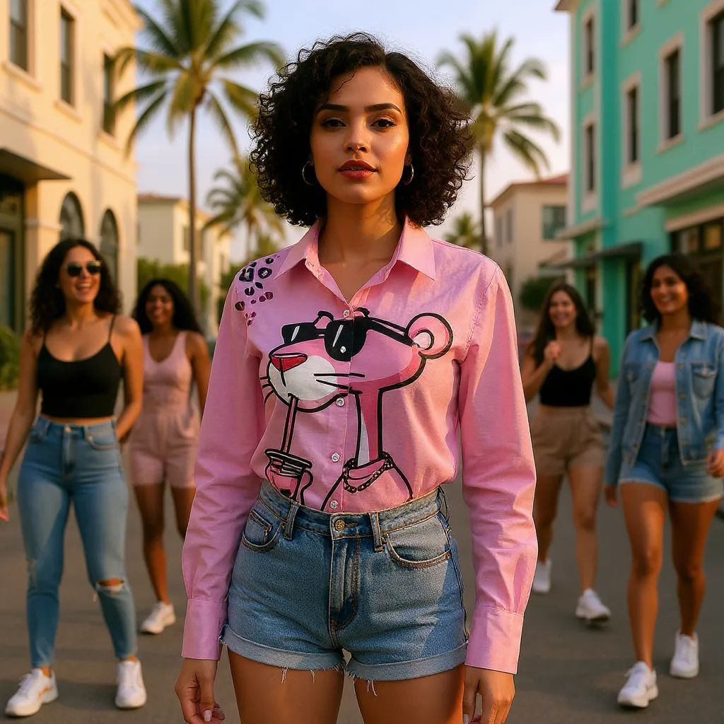 Panther Vibe Casual Wear Shirt