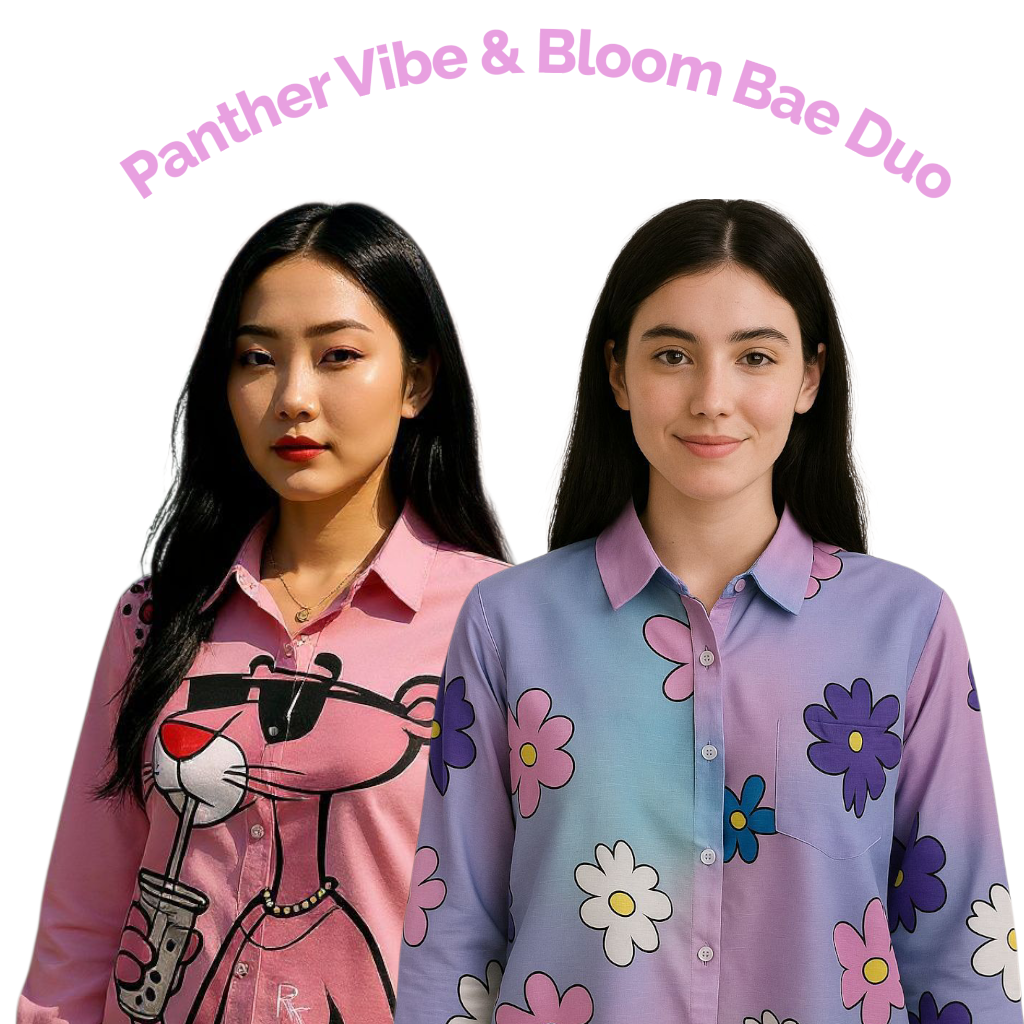 Panther & Bloom Duo-Funky Meets Floral