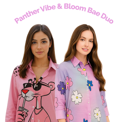 Panther & Bloom Duo-Funky Meets Floral