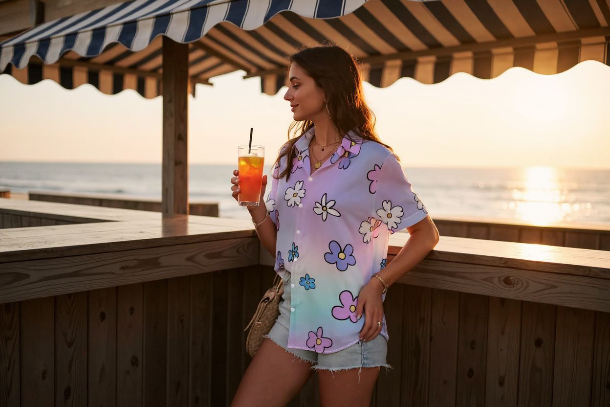 Bloom Bae Button-Up Shirt