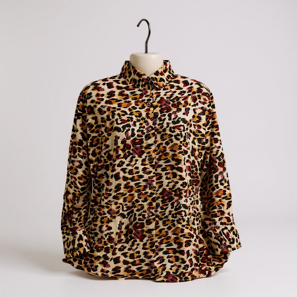Leopard Bae - ButtonDown Shirt