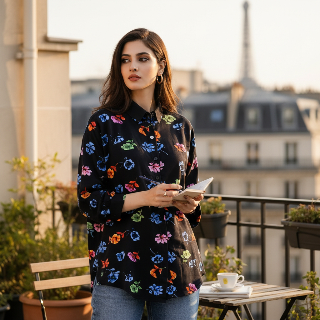 Floral Bae - ButtonDown Shirt