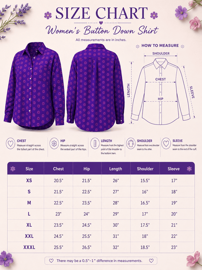 Daisy Bae Premium Swiss Cotton Button Down Shirt for Women | Soft, Breathable & All-Season Wear(Full Sleeves)