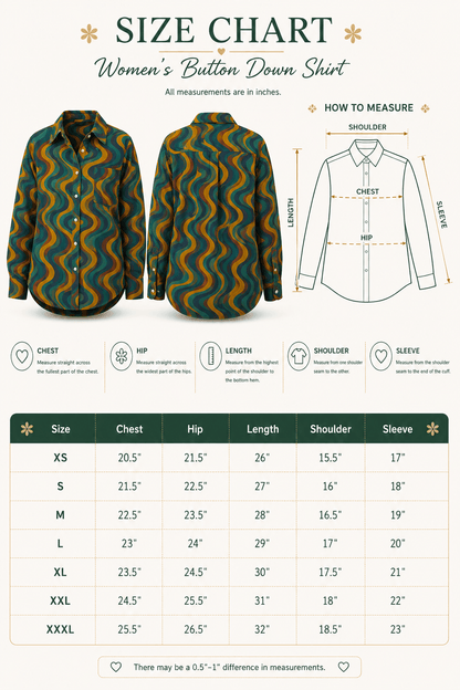 Wavy Bae Premium Swiss Cotton Button Down Shirt for Women | Soft, Breathable & All-Season Wear(Full Sleeves)