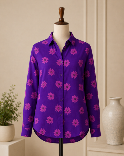 Daisy Bae Unstitched | Shirt | Premium Swiss Cotton Fabric