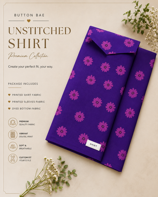 Daisy Bae Unstitched | Shirt | Premium Swiss Cotton Fabric