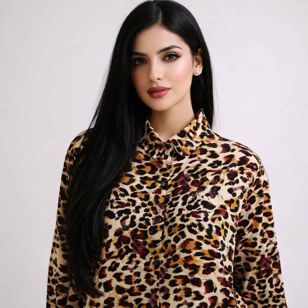Leopard Bae - ButtonDown Shirt